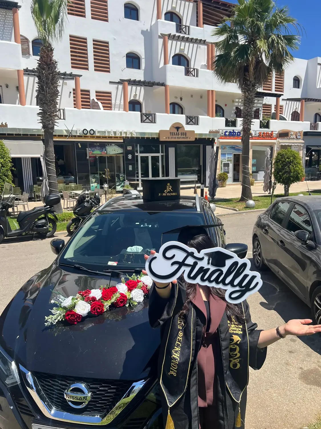 Graduation car celebration by Joury Flowers